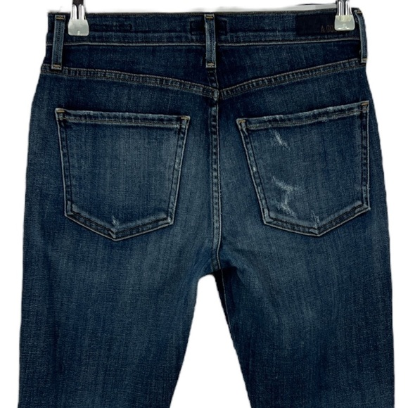 Agolde Sophie distressed High Rise Skinny Cropped Jeans Size 26 - Picture 4 of 15